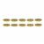Gold Plated Base Metal Lalaria Carrier Beads, approx 9 x 21mm, 10pcs