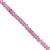 45cts Pink Colour Coated Topaz Smooth Rondelle Approx 4x1 to 4.5x2.5mm, 20cm Strand
