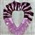 Ribbonly Sugared Lilac Knotted Heart Wreath Kit