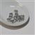 Cymbal Vlasios - Ginko Bead Substitute - Antique Silver Plated (12pk)