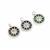 925 Sterling Silver Sunburst Pendant, Approx 15mm with Velvet Pouch