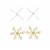 Silver Plated Base Metal and Gold Plated Base Metal Fancy Claw Prong Bezel Earring Settings, Approx 35mm, 2pairs