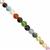 21cts Multi Gemstone Faceted Coin Approx 4mm, 30cm Strand