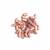 Czech Spear Beads Pink Matte Capri Gold 5x9mm 
