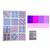 Jenny Jackson Blue, Pink & Purple FPP Block One of the Month Kit: Paper Pattern & Fabric Panel
