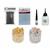 Cosmic Shimmer Gilding Flake Bundle - 2x Gilding Flake Pots, Sponges, Glue, Highlighter & Adhesive Sheets