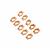 Cymbal Alado - SuperDuo Connector - Rose Gold Plated (10pk)