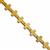 95cts Gold Color Coated Hematite Smooth Cross Approx 8x10mm, 30cm Strand