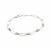 925 Sterling Silver Round Paperclip Bracelet with Ethiopian Opal Approx 7.5inch 