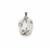 South Sea Mother of Pearl 925 Sterling Silver Oval Pendant, Approx 22x30mm