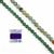 Knotted Round Beads - Green Aventurine Plain Rounds , Multi-colour Amazonite Plain Rounds , Purple Nylon Cord 0.9mm