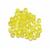 6mm Yellow Glass Beads, 50pcs