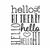 Hello Bold Background A6 Embossing Folder (4.25