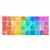 Stuart Hillard Rainbow Is My Favourite Colour Pastels 40 Squares Fabric Panel (140cm x 59cm)