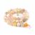 Sakura Serenity- Sakura Agate Rounds 10mm, 38cm Strand, Mother Of Pearl 925 Tassel Cap