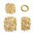  Gold Coloured Plated Base Metal Finding Pack with Plastic Box (Approx 900Pcs) With Downloadable Instructions By Alison Tarry