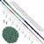 Silver Plated Base Metal, Multi Gemstone Faceted Rondelles & Plain Rounds,  Japanese Galvanized Green Seed Bead Project With Downloadable Instructions
