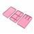 Suede Set of 3 Jewellery Tray, Pink, 21 x 12.3cm 