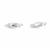 925 Sterling Silver Bullet Clasp with Polka Dot Detail, Approx 16x5mm, 2 pcs