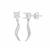Hayley Kruger Astral Stud Drop Earrings  (to fit 5x5 gemstone)