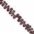 62cts Garnet Top Side Drill Faceted Pear Approx 6x4 to 9x6mm, 16cm Strand