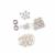 925 Sterling Silver Spacer Bead Bundle - 48pcs