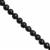 150cts Black Tourmaline Round Smooth Approx 3 to 5mm 100cm Strand