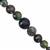 15cts Black Ethiopian Opal Graduated Faceted Coin Approx 5 to 9mm, 17cm Strand With Spacers