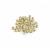 Preciosa Ornela Glass Beads, 9mm - Gold Lined Crystal (50pk)