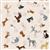 Lewis & Irene Paws And Claws Doggies Cream Fabric 0.5m