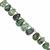 45cts Emerald Graduated Faceted Pear Approx 7x4 to 12x7mm, 18cm Strand With spacers