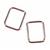 Debbie Shore Rectangle Rings Silver 25mm (Pack of 2)