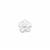 925 Sterling Silver Flower Solderable Accents Approx 10mm 