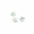 Type A 15cts Multicolour Jadeite Star Beads Approx 18mm, 3pcs