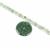 255cts Type A Green Jadeite  Huaigu Approx 58mm With 489cts Green Jadeite Plain Rounds Approx 8mm, 84cm Strand