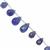 22cts Tanzanite Top Side Drill Graduated Faceted Drop Approx 4.5x3 to 10x6mm, 20cm Strand with Spacers