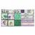 Debbi Moore Designs Variety Squares Vintage Floral Purple & Green Fabric Panel (140 x 71cm)