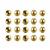 JM Essential Gold 925 Sterling Silver Disco Ball Spacer Beads, 3mm, 20pcs