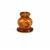 Baltic Cognac Amber Column Bead, Through drilled, Approx 13mm