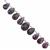 66cts Purple Fluorite Top Side Drill Graduated Faceted Pear Approx 10.5x7 to 15x9mm, 16cm Strand with Spacers