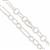 925 Sterling Silver Long & Round Link Necklace Approx 18 Inch
