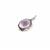 12.15cts 925 Sterling Silver Quahog Pendant, Approx 18x14mm