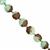65cts Bio Chrysoprase Carvin Coin Approx 7 to 12mm, 18cm Strand With Spacers