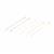 925 Sterling Silver Pull Through Chain Earrings Approx 60mm (3Pairs Silver, Gold Plated, Rose Gold Plated)				
