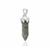 2.10cts Labradorite Point 925 Sterling Silver Pendant Approx 23x4mm
