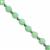37cts Chrysoprase Faceted Bicone Approx 5x6 to 6x7mm 20cm Strands With Hematite Spacers