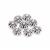 925 Sterling Silver Daisy Flower Spacer Beads, Approx 3x7mm (8pcs)