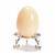 Plastic Opening Egg Approx 4x6cm and Silver Egg Stand 