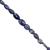 28cts Shaded Tanzanite Graduated Smooth Tumbles Approx 6.5x4.5 to 12x9mm, 10cm Strand