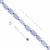 Pillar Beads! Chalcedony Pillar Beads 8-12mm Strand & Sterling Silver Chain Findings Pack